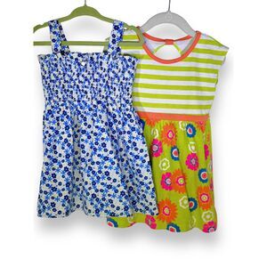 3T Pretty Little Toddler Girls Summer Dresses Lot Floral Stripes